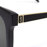 国内正規品 SAINT LAURENT SUNGLASSES ASIAN FIT SL M77 K-002 GRAY BLACK サンローラン サングラス アジアンフィット アイウェア メガネ 眼鏡 UVカット 紫外線カット グレー ブラック