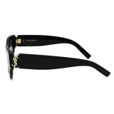 日本正規品 SAINT LAURENT SUNGLASSES SLM94F 001 GREY BLACK サンローラン サングラス アジアンフィット UVカット 紫外線カット メンズ レディース グレー ブラック
