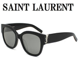 国内正規品 SAINT LAURENT SUNGLASSES ASIAN FIT SL M95F 002 SILVER BLACK サンローラン サングラス アジアンフィット メガネ 眼鏡 UVカット 紫外線カット メンズ レディース シルバー ブラック