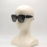 国内正規品 SAINT LAURENT SUNGLASSES ASIAN FIT SL M95F 002 SILVER BLACK サンローラン サングラス アジアンフィット メガネ 眼鏡 UVカット 紫外線カット メンズ レディース シルバー ブラック