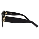 国内正規品 SAINT LAURENT SUNGLASSES ASIAN FIT SL M95K 001 GRAY BLACK サンローラン サングラス アジアンフィット メガネ 眼鏡 UVカット 紫外線カット メンズ レディース グレー ブラック
