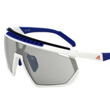 adidas SUNGLASSES ASIAN FIT SP0029H 21C 00 GREY WHITE BLUE アディダス サングラス アジアンフィット スポーツ メガネ 眼鏡 UVカット 紫外線カット メンズ レディース グレー ホワイト ブルー
