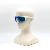 adidas SUNGLASSES ASIAN FIT SP0063 24X 00 MIRROR BLUE GREY WHITE アディダス サングラス アジアンフィット スポーツ メガネ 眼鏡 UVカット 紫外線カット メンズ レディース ブルー グレー ホワイト