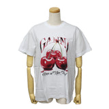GANNI T4004 151 BRIGHT WHITE XS S M L XL ガニー Tシャツ 半袖 ロゴ プリント おしゃれ ウィメンズ レディース ブライト ホワイト