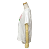 GANNI T4230 135 EGRET XXS XS S M L XL ガニー Tシャツ 半袖 ロゴ プリント おしゃれ ウィメンズ レディース イーグレット