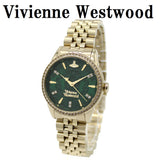 Vivienne Westwood QUARTZ ANALOG WATCH VV327GRGD GREEN GOLD ヴィヴィアン ウエストウッド 1年保証 腕時計 クォーツ アナログ 電池式 ウォッチ レディース グリーン ゴールド