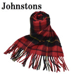 Johnstons CASHMERE TARTAN SCARF WA000016 KU0099 WA16 Wallace ジョンストンズ ストール カシミア マフラー スカーフ 小判 タータンチェック レディース メンズ ウォーレス