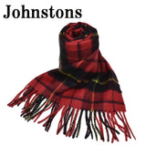 Johnstons CASHMERE TARTAN SCARF WA000016 KU0099 WA16 Wallace ジョンストンズ ストール カシミア マフラー スカーフ 小判 タータンチェック レディース メンズ ウォーレス