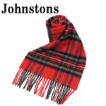 Johnstons CASHMERE TARTAN SCARF WA000016 KU0303 WA16 ROYAL STEWART ジョンストンズ ストール カシミア マフラー スカーフ 小判 タータンチェック レディース メンズ ロイヤル スチュワート
