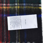 Johnstons CASHMERE TARTAN SCARF WA000016 KU0324 WA16 BLACK STEWART ジョンストンズ ストール カシミア マフラー スカーフ 小判 タータンチェック レディース メンズ ブラック スチュワート