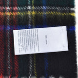 Johnstons CASHMERE TARTAN SCARF WA000016 KU0324 WA16 BLACK STEWART ジョンストンズ ストール カシミア マフラー スカーフ 小判 タータンチェック レディース メンズ ブラック スチュワート
