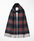 Johnstons CASHMERE TARTAN SCARF WA000016 KU0324 WA16 BLACK STEWART ジョンストンズ ストール カシミア マフラー スカーフ 小判 タータンチェック レディース メンズ ブラック スチュワート