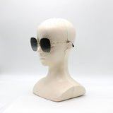 日本正規品 GUCCI SUNGLASSES GG0879S 001 GREY GOLD グッチ サングラス ノーズパッド 眼鏡 UVカット メンズ レディース グレー ゴールド