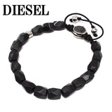 DIESEL BRACERET AGATE DX1134040 BLACK ディーゼル ブレスレット アクセサリー ブレス 腕輪 おしゃれ メンズ ブラック