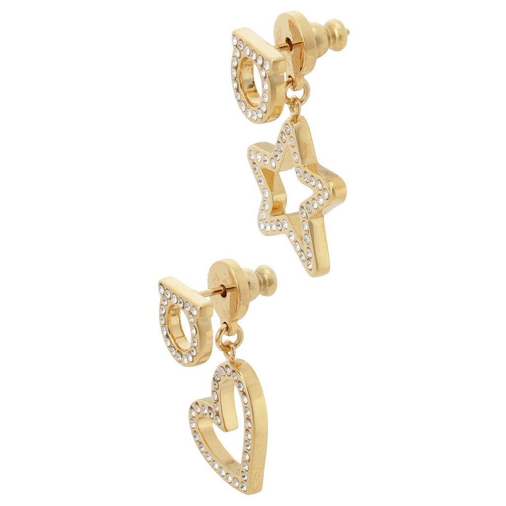 Salvatore Ferragamo GANCINI CRYSTAL EARRING 727513 760302 001 GOLD