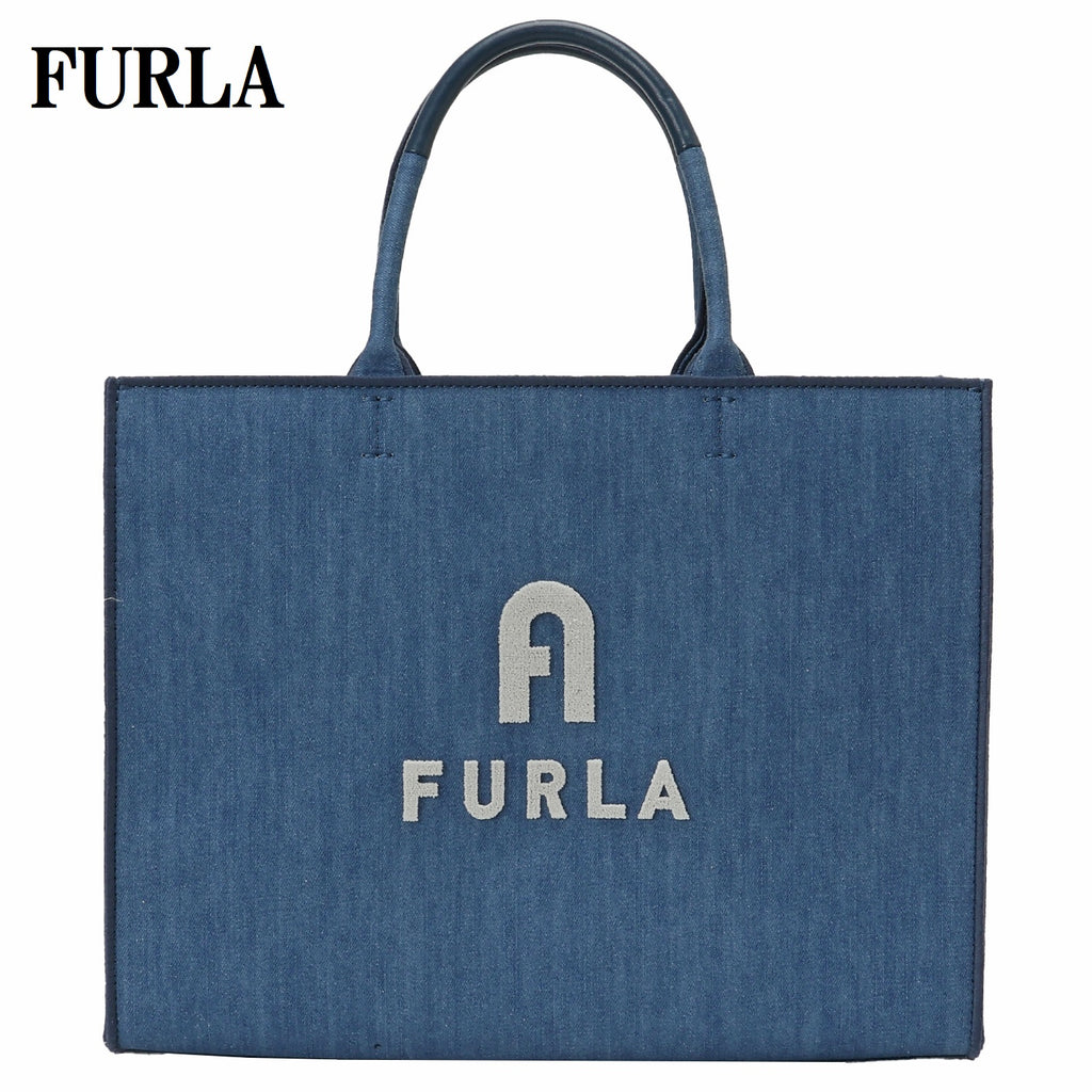 FURLA OPPORTUNITY L TOTE HAND BAG WB00255 BX1542 2157S BLUE JAY