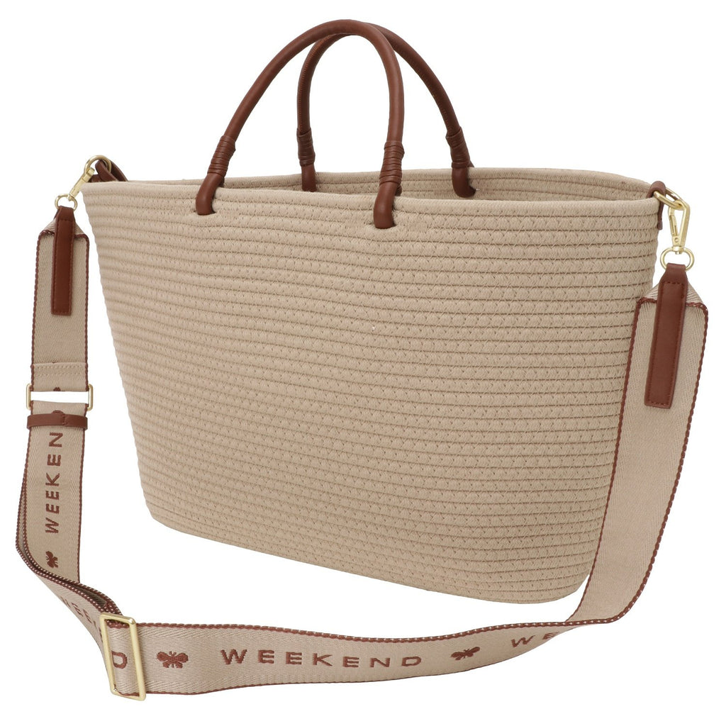 Weekend Max Mara RAID TOTE BAG 2WAY 2355111734600 001 TOBACCO