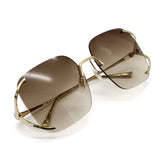 日本正規品 GUCCI SUNGLASSES GG0646S 002 BROWN GOLD グッチ サングラス ノーズパッド 眼鏡 UVカット メンズ レディース ブラウン ゴールド