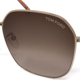 TOM FORD SUNGLASSES ASIAN FIT FT0887 K/S 28F 59 BROWN GOLD トムフォード サングラス アジアンフィット メガネ 眼鏡 UVカット 紫外線カット メンズ レディース ブラウン ゴールド