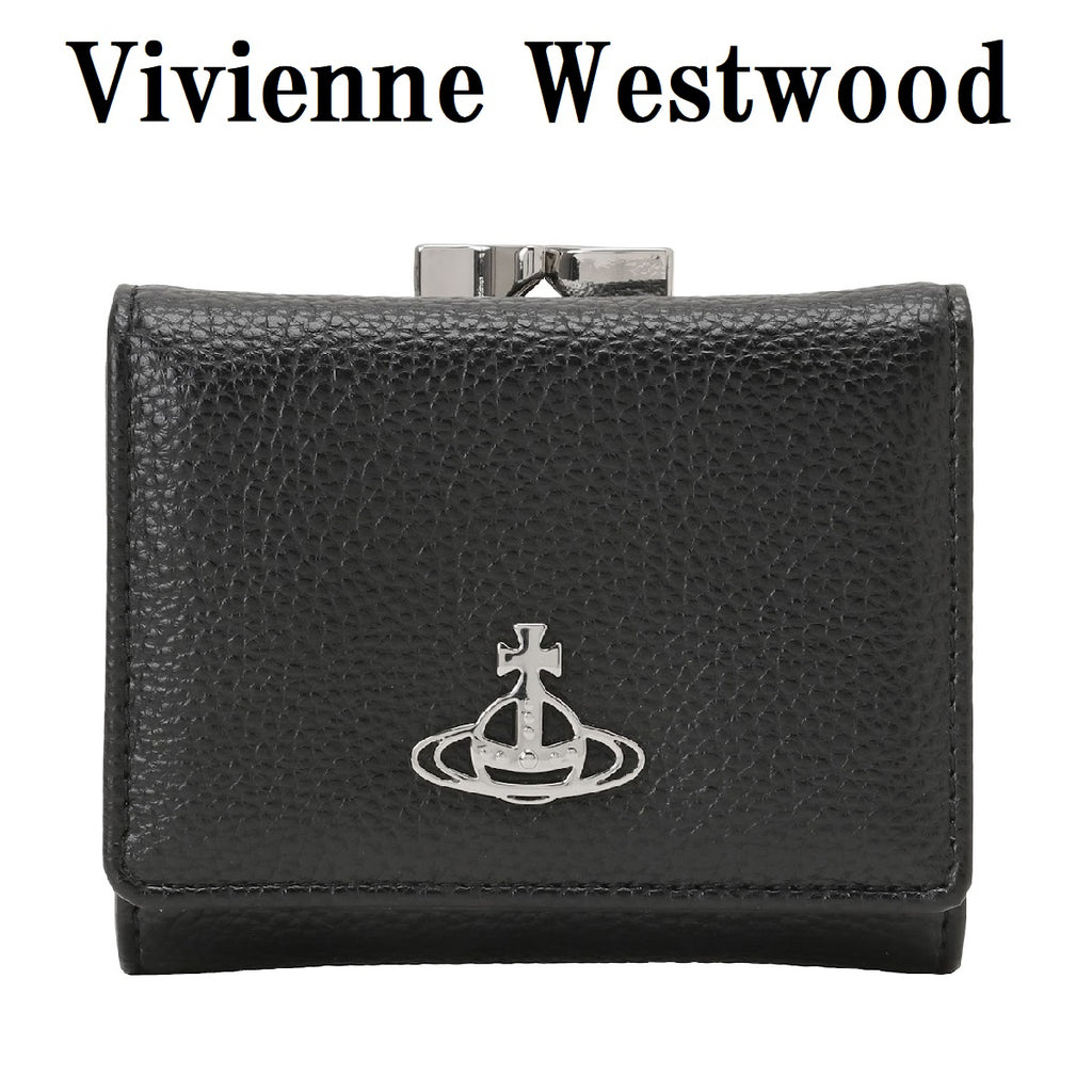 Vivienne Westwood VEGAN GRAIN SMALL FRAME WALLET 51010024 L001J