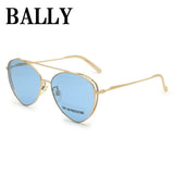 BALLY SUNGLASSES ASIAN FIT BY0003-H 28V 59 BLUE GOLD バリー サングラス アジアンフィット UVカット 紫外線カット ノーズパッド 鼻あて メンズ レディース ブルー ゴールド