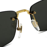 日本正規品 GUCCI SUNGLASSES GG1221S 001 GREY GOLD グッチ サングラス ノーズパッド 眼鏡 UVカット メンズ レディース グレー ゴールド