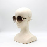 日本正規品 GUCCI SUNGLASSES GG0225S 007 BROWN GOLD グッチ サングラス ノーズパッド 眼鏡 UVカット メンズ レディース ブラウン ゴールド