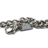 DIESEL NECKLACE PENDANT DX1446040 SILVER RED ディーゼル ネックレス ペンダント アクセサリー おしゃれ メンズ シルバー レッド
