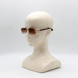 日本正規品 GUCCI SUNGLASSES GG1221S 004 RED GOLD グッチ サングラス ノーズパッド 眼鏡 UVカット メンズ レディース レッド ゴールド