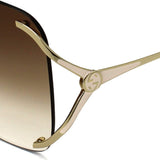 日本正規品 GUCCI SUNGLASSES GG0646S 002 BROWN GOLD グッチ サングラス ノーズパッド 眼鏡 UVカット メンズ レディース ブラウン ゴールド