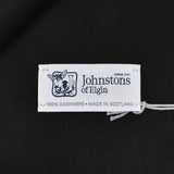 Johnstons WA000016 SA0900 WA16 ジョンストンズ プレーン スカーフ マフラー ストール カシミア 無地 レディース メンズ Black