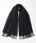 Johnstons WA000056 SA0900 WA56 Woven Stole Black ジョンストンズ 大判 ストール マフラー スカーフ カシミア プレーン 無地 レディース メンズ ブラック