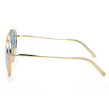 BALLY SUNGLASSES ASIAN FIT BY0003-H 28V 59 BLUE GOLD バリー サングラス アジアンフィット UVカット 紫外線カット ノーズパッド 鼻あて メンズ レディース ブルー ゴールド