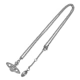 Vivienne Westwood MINI BAS RELIEF PENDANT NECKLACE 63020086 02P116 PLATINUM CRYSTAL ヴィヴィアン ウエストウッド ミニ バス レリーフ ネックレス ペンダント レディース プラチナ クリスタル