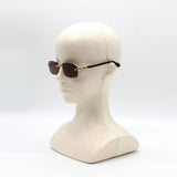 日本正規品 GUCCI SUNGLASSES GG1221S 002 BROWN GOLD グッチ サングラス ノーズパッド 眼鏡 UVカット メンズ レディース ブラウン ゴールド