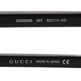日本正規品 GUCCI SUNGLASSES GG0528S 007 GREY GUNMETAL グッチ サングラス ノーズパッド 眼鏡 UVカット 紫外線カット メンズ レディース グレー ガンメタル