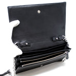 MARC JACOBS 2WAY LEATHER WALLET CROSSBODY SHOULDER M0012087 001 BLACK マークジェイコブス 長財布 チェーンストラップ ショルダー キルティング レザー ブラック