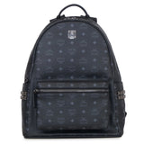 MCM STARK SIDE STUDS BACKPACK MMKAAVE09BK001 BLACK エムシーエム スターク サイドスタッズ バックパック ヴィセトス ミディアム リュックサック ロゴプリント メンズ レディース ブラック