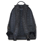 MCM STARK SIDE STUDS BACKPACK MMKAAVE09BK001 BLACK エムシーエム スターク サイドスタッズ バックパック ヴィセトス ミディアム リュックサック ロゴプリント メンズ レディース ブラック