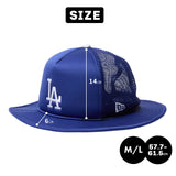NEW ERA MLB BUCKET HAT LOS ANGELES DODGERS LA BLUE ニューエラ ロサンゼルス ドジャース バケット ハット メッシュ 帽子 メンズ レディース ブルー