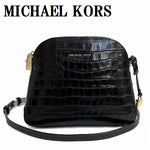 MICHAEL KORS 30F7GM9M6E 001 LETHER SHOULDER CROSSBODY BAG BLACK マイケルコース レザー ショルダーバッグ クロスボディバッグ 肩掛け 斜め掛け レディース 女性 ブラック