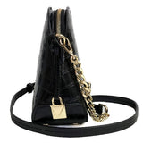 MICHAEL KORS 30F7GM9M6E 001 LETHER SHOULDER CROSSBODY BAG BLACK マイケルコース レザー ショルダーバッグ クロスボディバッグ 肩掛け 斜め掛け レディース 女性 ブラック