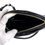 MICHAEL KORS 30F7GM9M6E 001 LETHER SHOULDER CROSSBODY BAG BLACK マイケルコース レザー ショルダーバッグ クロスボディバッグ 肩掛け 斜め掛け レディース 女性 ブラック