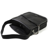 MICHAEL KORS 30T6SATH3L 001 HAND BAG BLACK マイケルコース レザー ハンドバッグ レディース 女性 ブラック