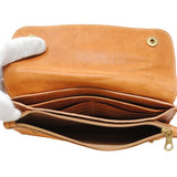 IL BISONTE LEATHER LONG WALLET C0937 PO 681 CAMEL BROWN イルビゾンテ レザー 長財布 メンズ レディース 男女兼用 キャメル ブラウン