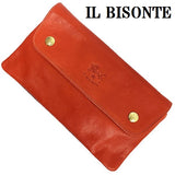 IL BISONTE LEATHER LONG WALLET C0937 PO 730 ORANGE BROWN イルビゾンテ レザー 長財布 メンズ レディース 男女兼用 オレンジ ブラウン