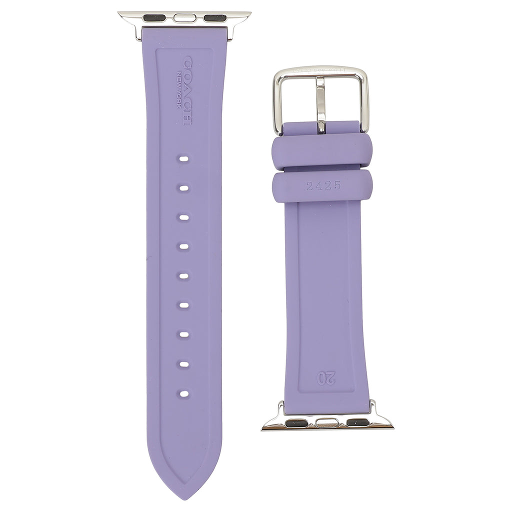 COACH APPLEWATCH STRAP RUBBER BELT 14700195 PURPLE 38mm 40mm 41mm