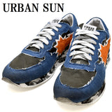 URBAN SUN ANDRE 223 SNEAKERS SHOES RUNNING MODEL MENS 39 40 41 42 43 DENIM CAMO アーバンサン アンドレ スニーカー 靴 シューズ ランニングモデル ローカット メンズ デニム カモフラ