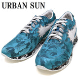 URBAN SUN ANDRE 226 SNEAKERS SHOES RUNNING MODEL MENS 39 40 41 42 BLUE CAMO アーバンサン アンドレ スニーカー 靴 シューズ ランニングモデル ローカット メンズ ブルー カモフラ