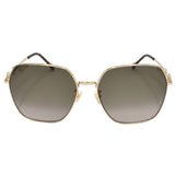 国内正規品 GUCCI SUNGLASSES ASIAN FIT 60㎜ GG0882SA 002 BROWN GOLD グッチ サングラス アジアンフィット アイウェア 眼鏡 UVカット ブラウン ゴールド